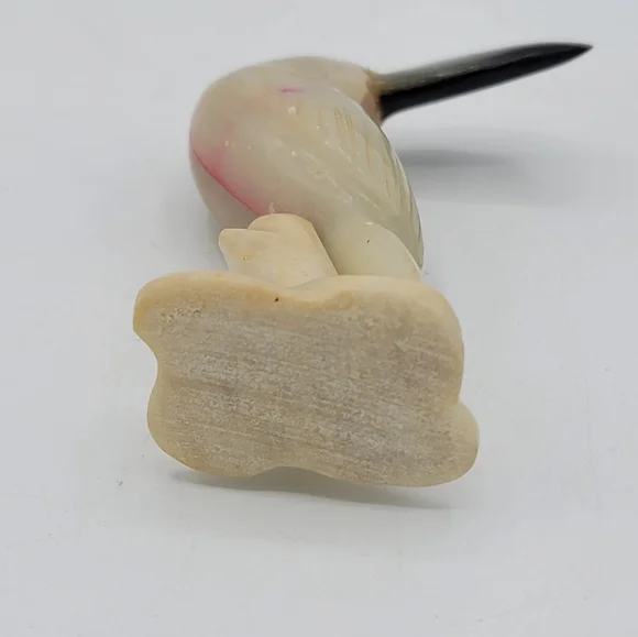 Vintage Carved Stone Toucan Figurine, 1970s Souvenir Collectible - Picture 4 of 11